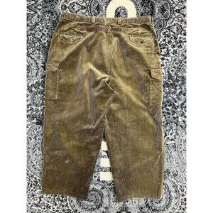 Vintage 70s  Polo Ralph Lauren  Baggy Cargo Buckle Corduroy Pants  Size 40w
